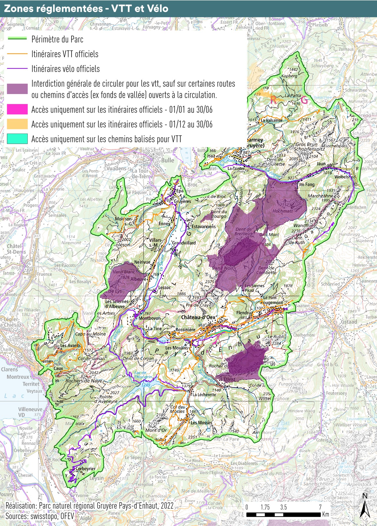 Carte vélo et VTT