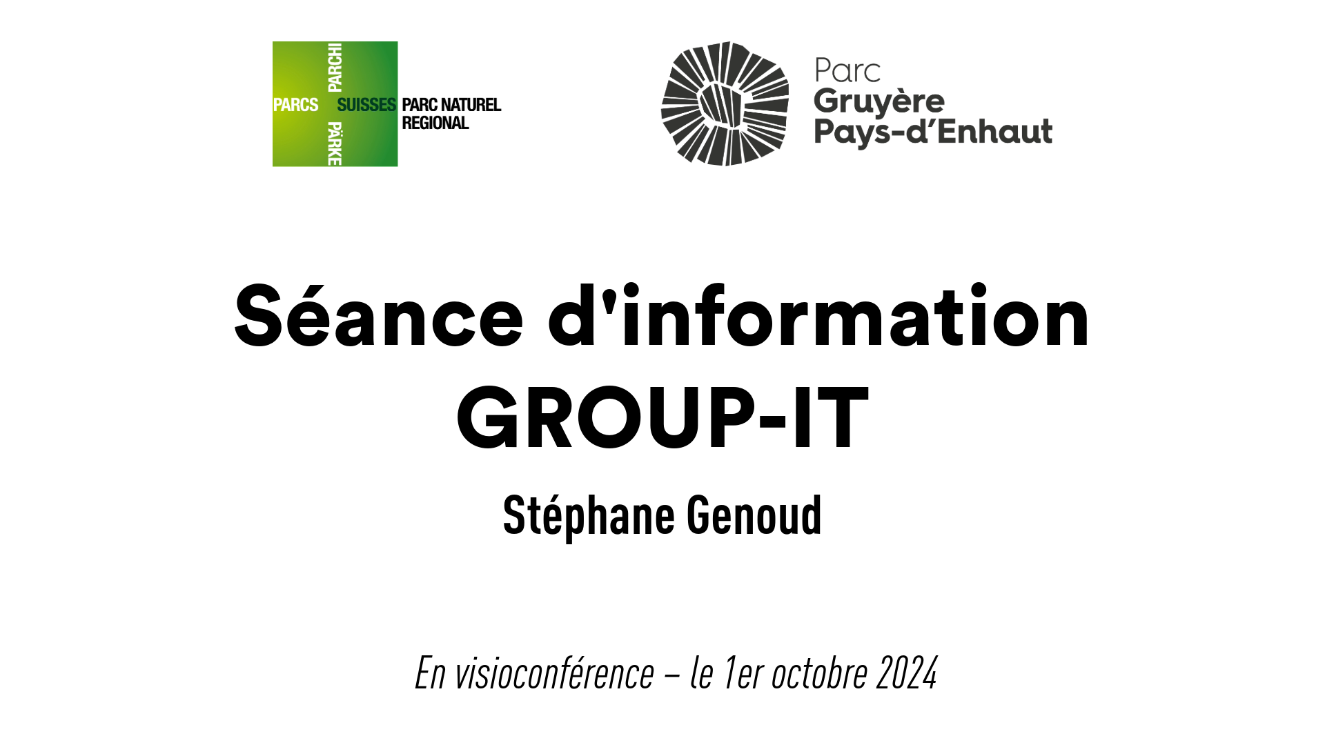 GROUP-IT, séance d'information de 1er octobre 2024